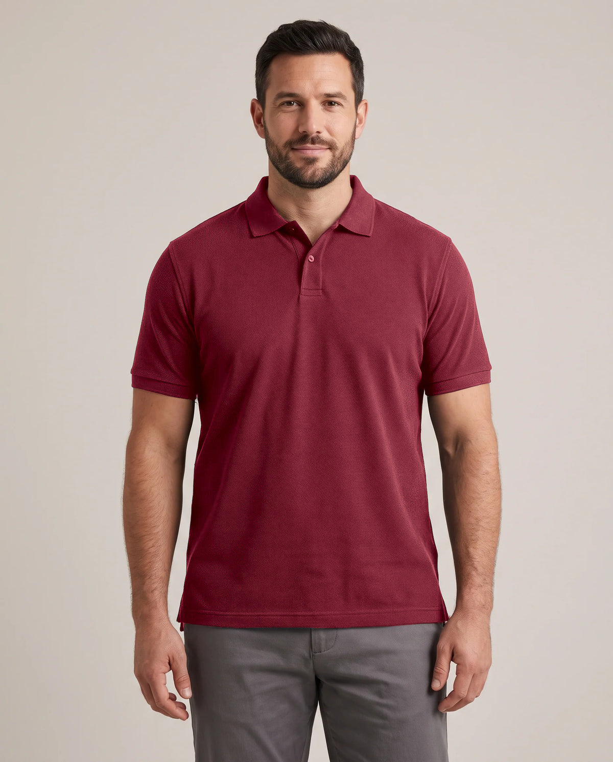 Clear Cut Polo - Maroon