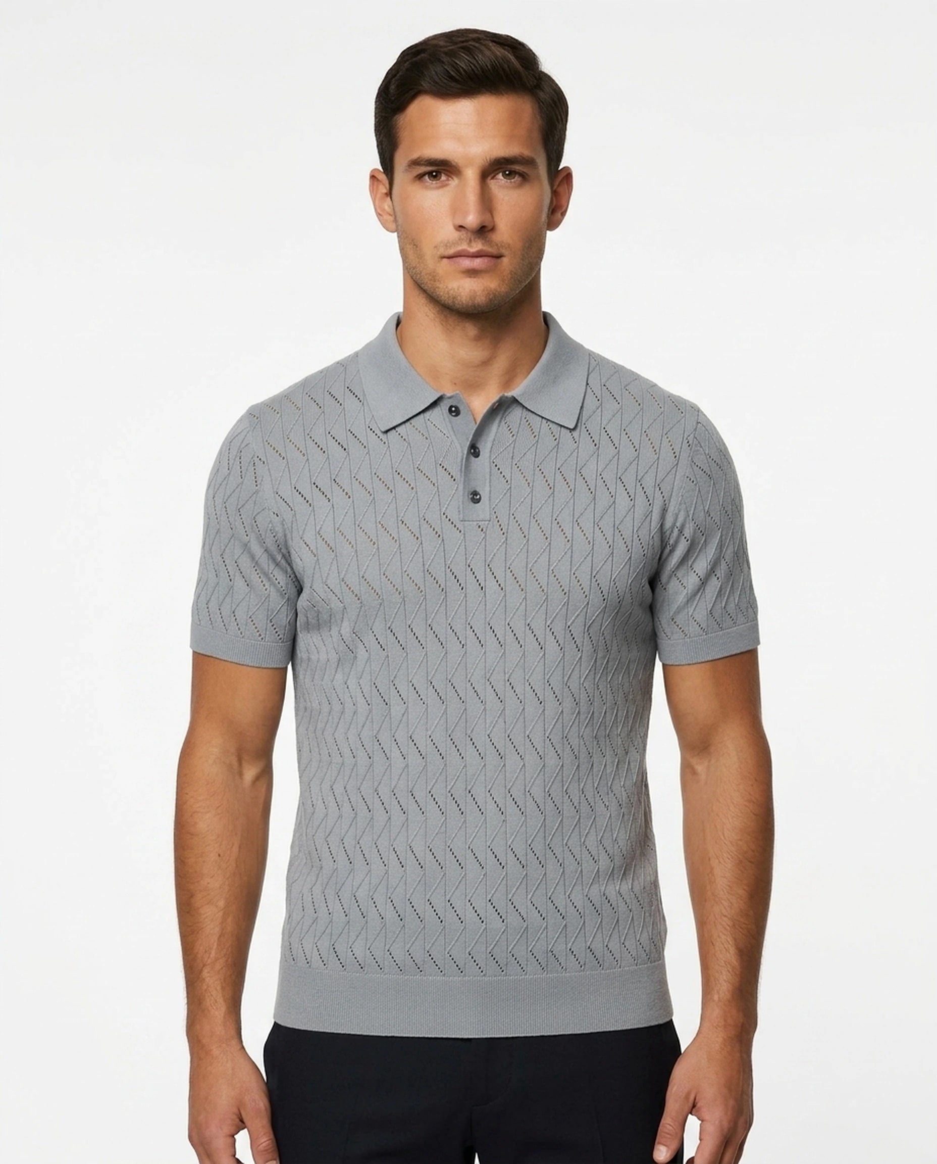 SQUALO KNIT POLO D26026