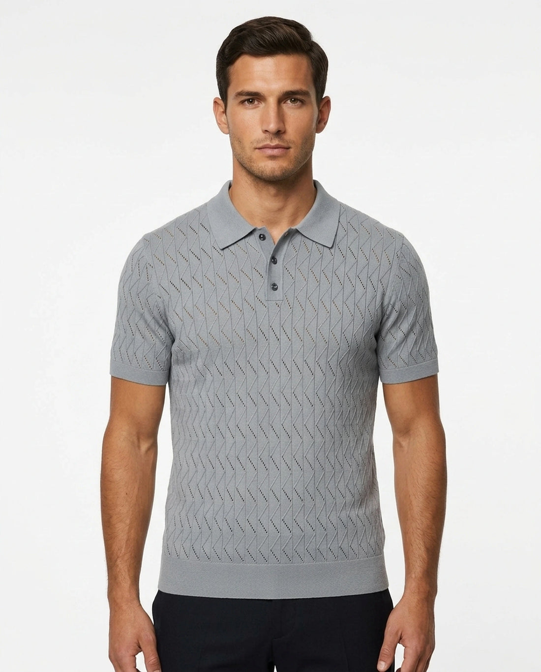 SQUALO KNIT POLO D26026