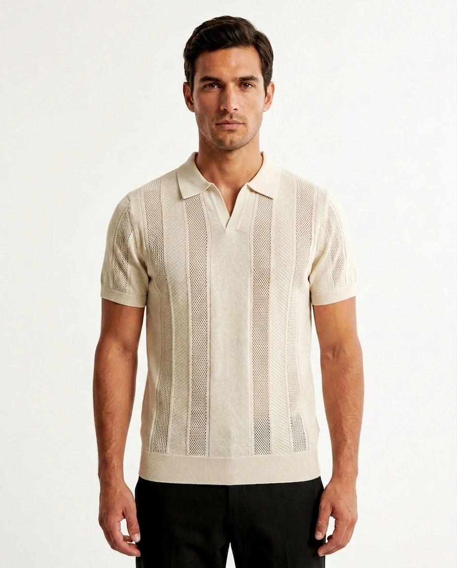 SQUALO KNIT POLO D26073