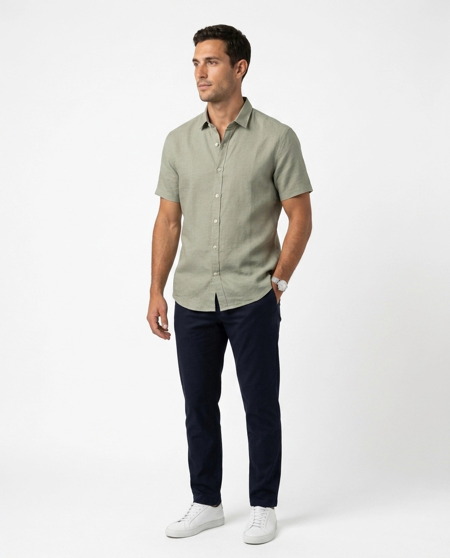 SQUALO LINEN SS SHIRT