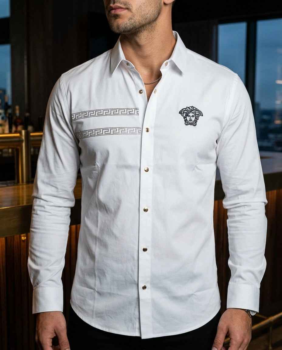 FELAGIC SEQUIN LS SHIRT A2351 white