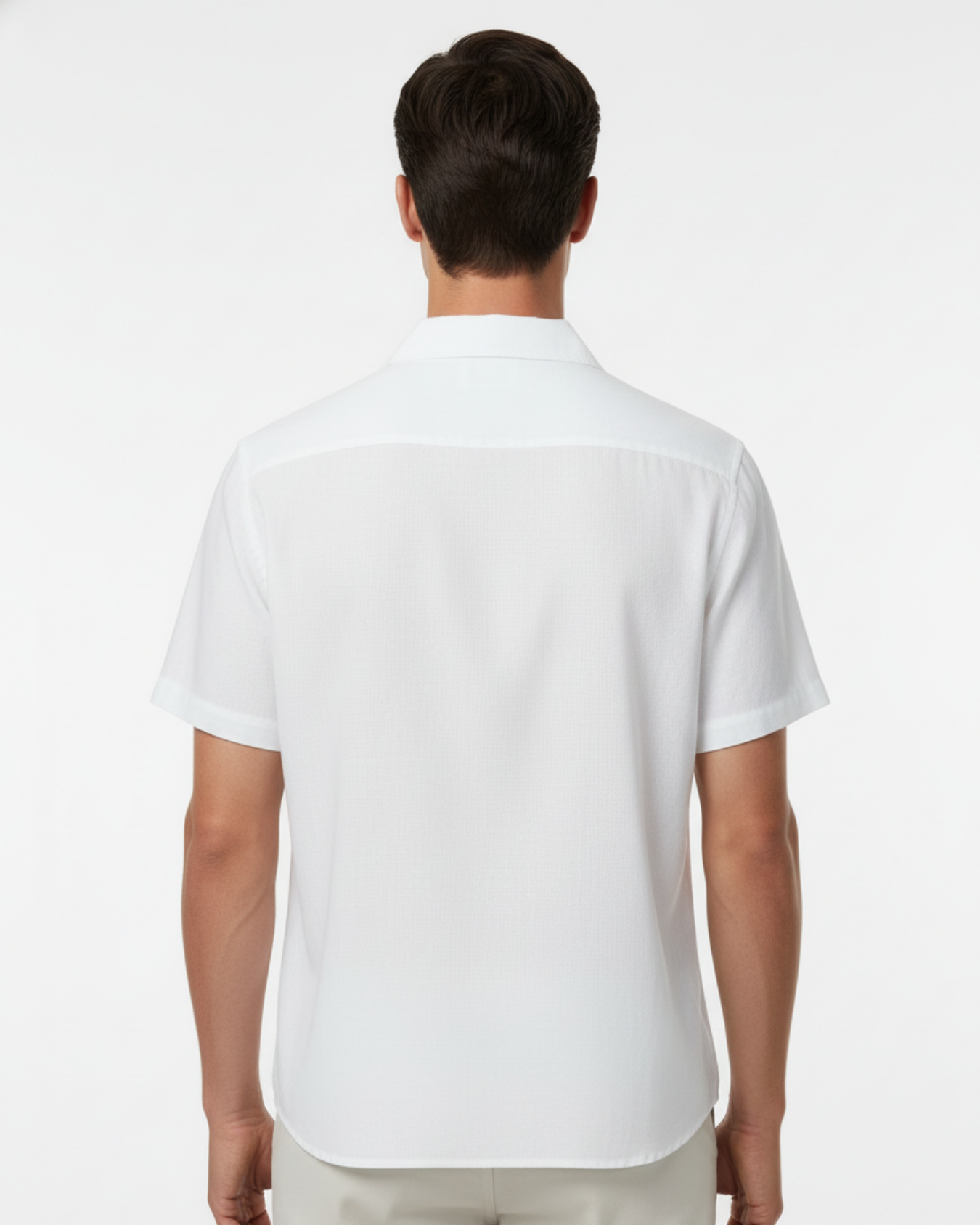 LINEN SHORT SLEEVE PLAIN SHIRTS