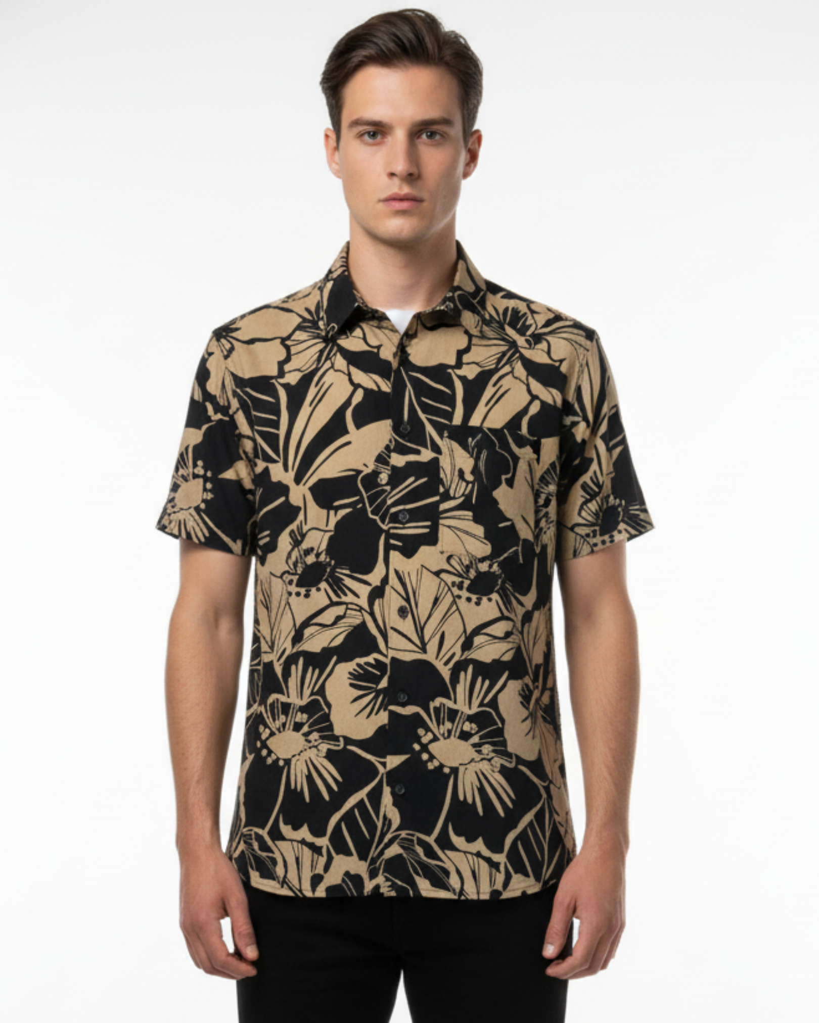 LINEN SHORT SLEEVE DESIGN SHIRTS