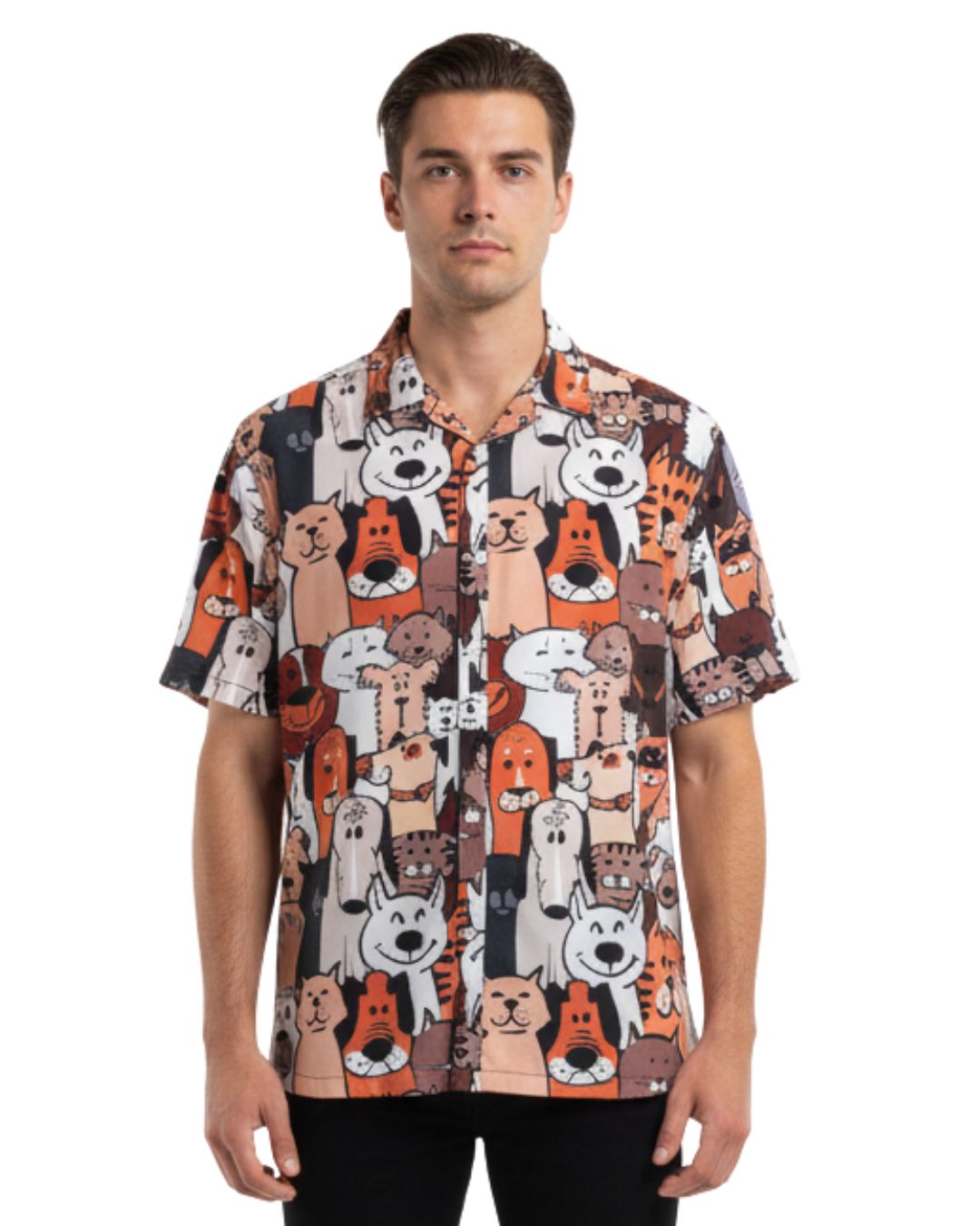 Stalio Print Shirt - Orange