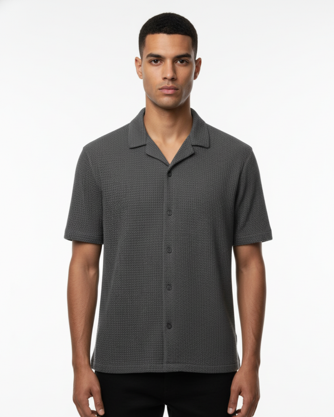 KNITTED HALF SLEEVE SHIRTS