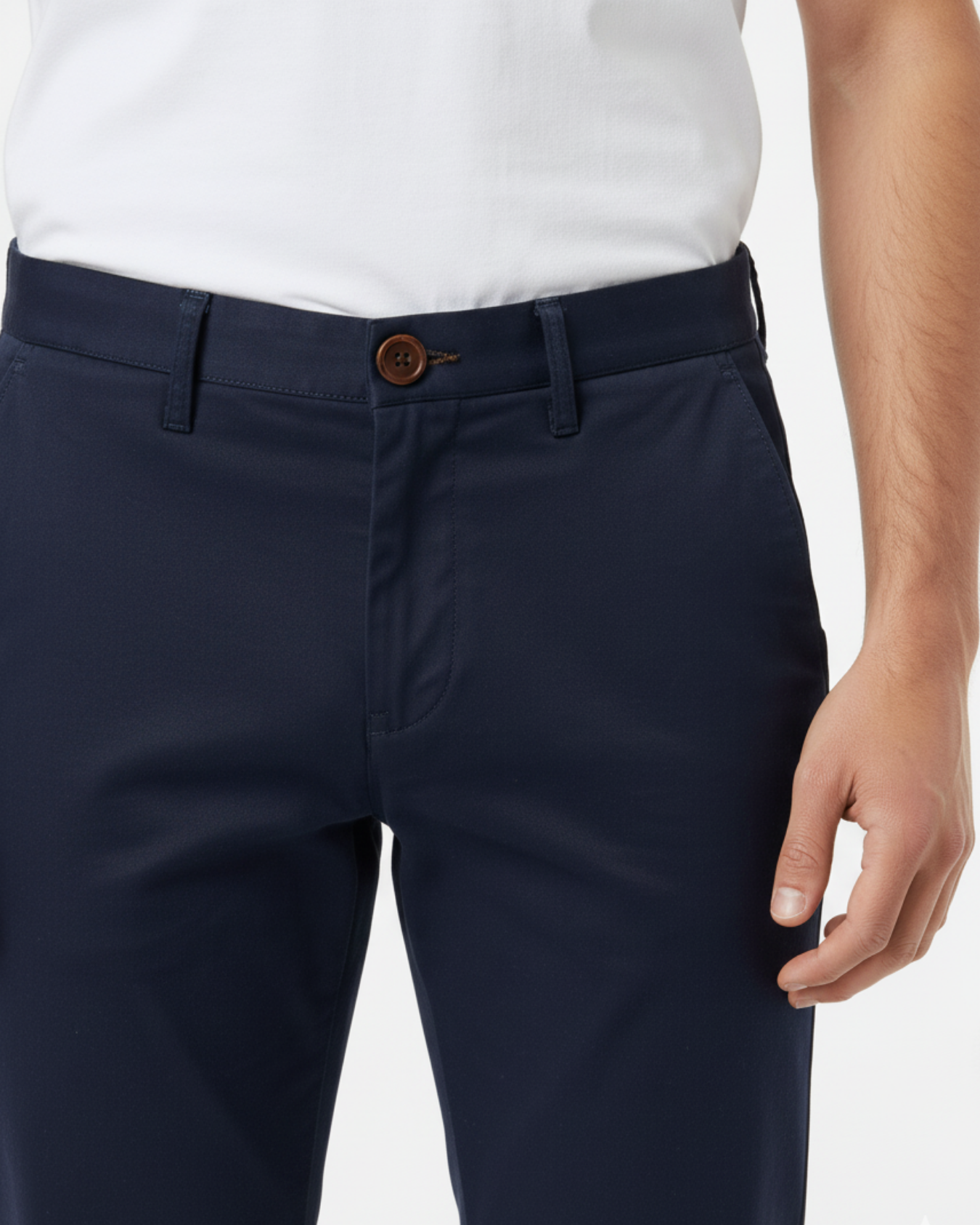 SLIM FIT COTTON PANTS