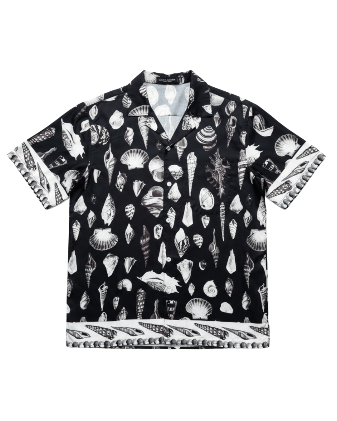 Printed Short Sleeve Shirt - Black