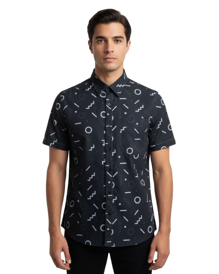 Stalio Print Shirt - Black 01