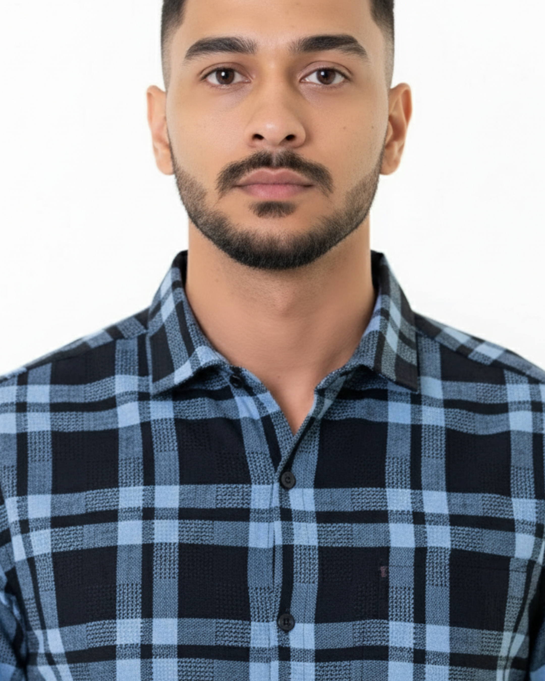 KNIT WEAVE CHECK SHIRTS