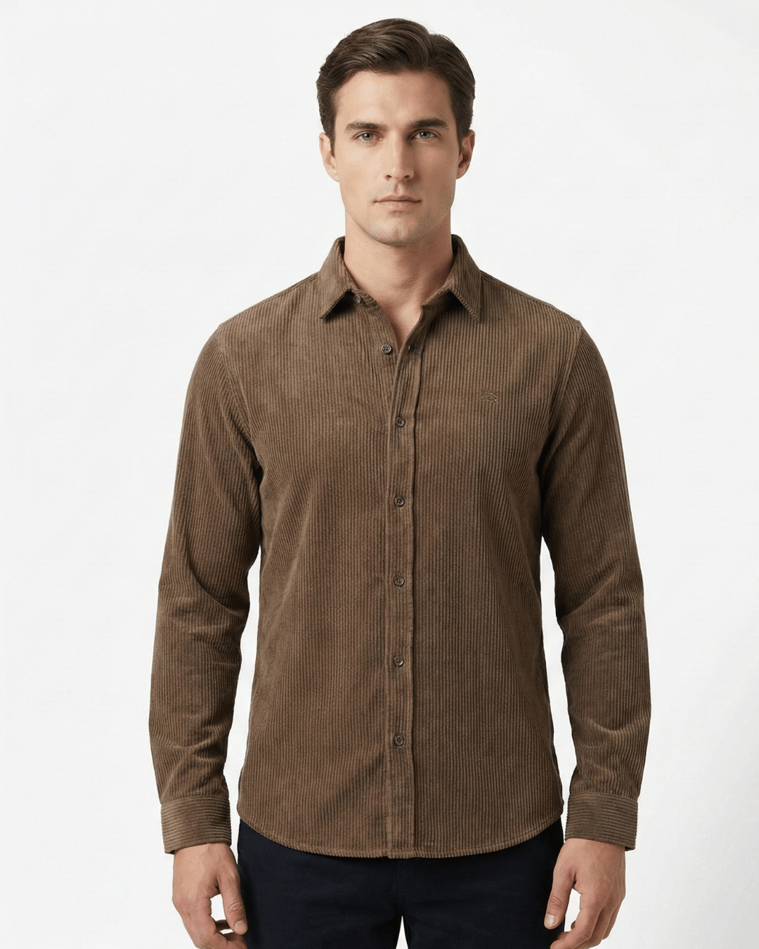 Casual Corduroy Long Sleeve Shirt