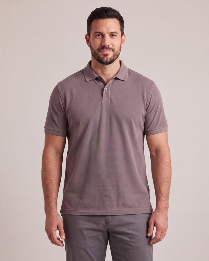 Clear Cut Polo - Plaster Brown