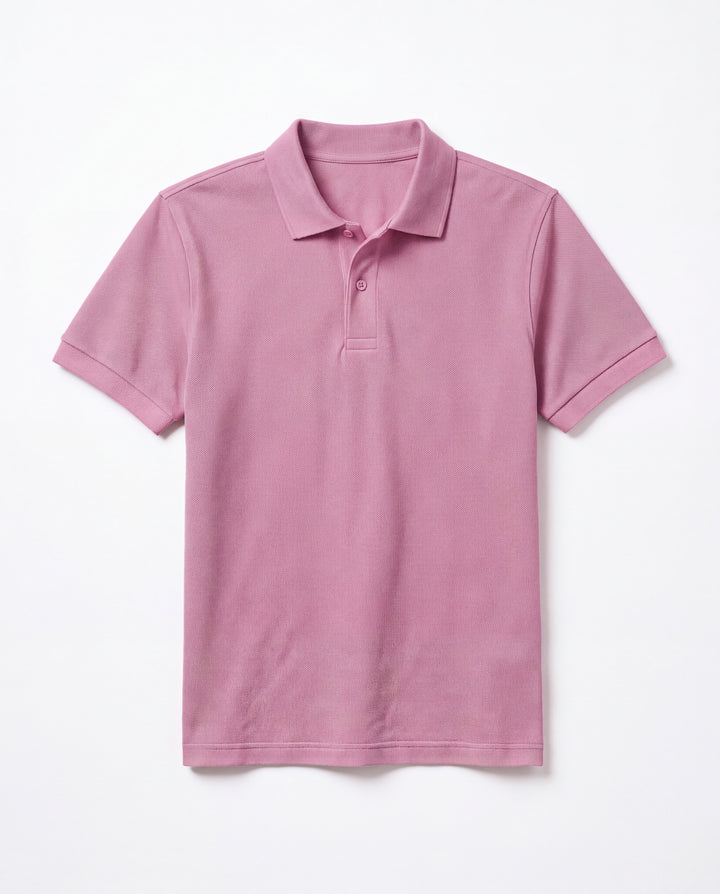 Clear Cut Polo - Salmon Pink