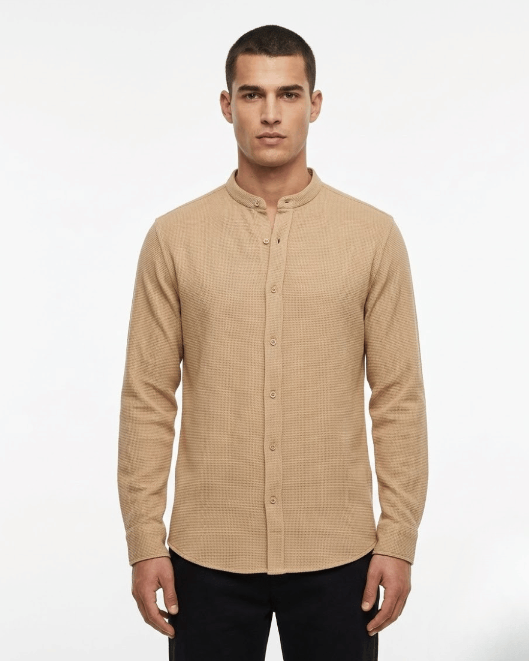 LINEN BLEND LS SHIRT 1078