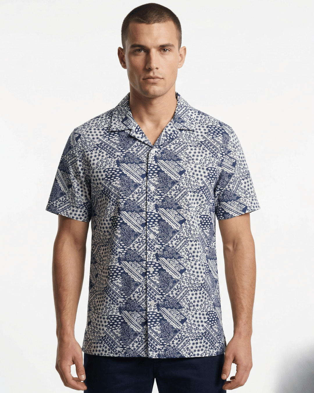 DESIGUAL PRINTED SS SHIRT