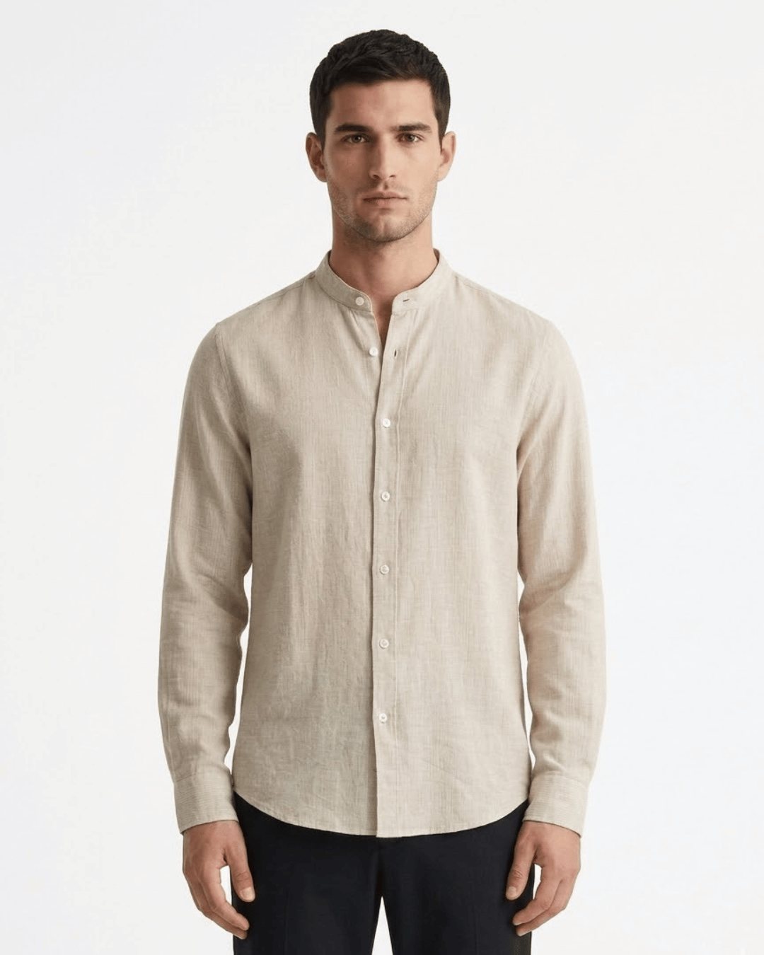 LINEN BLEND LS SHIRT 1078