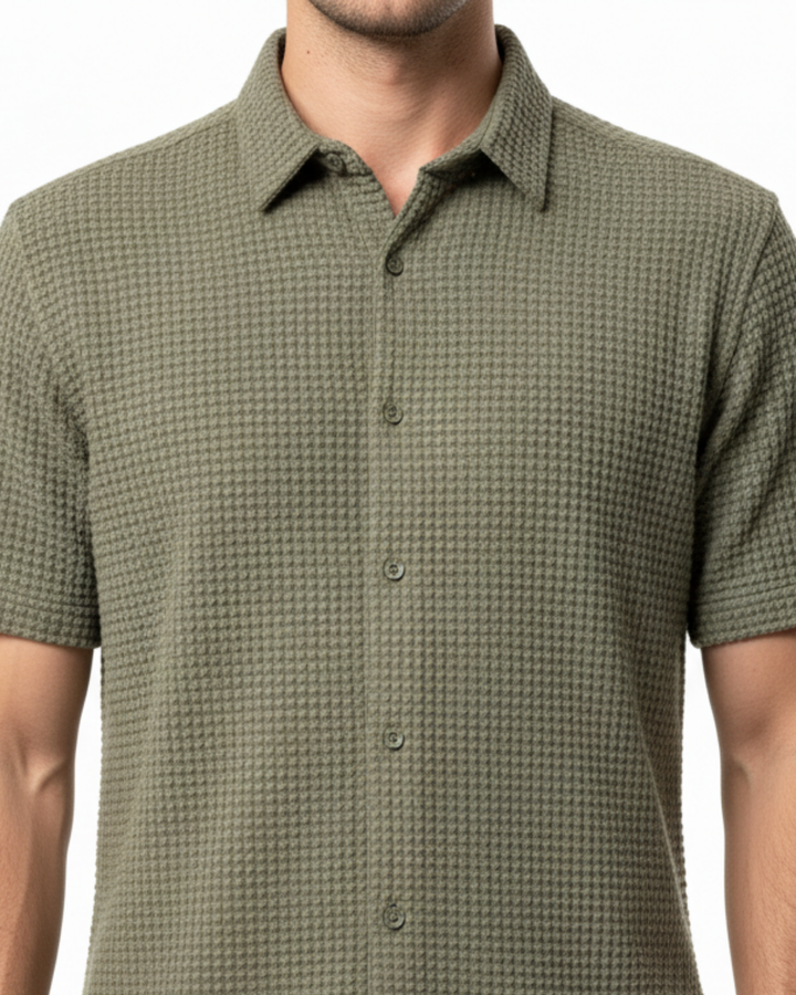 KNIT SHORT SLEEVE SHIRTS