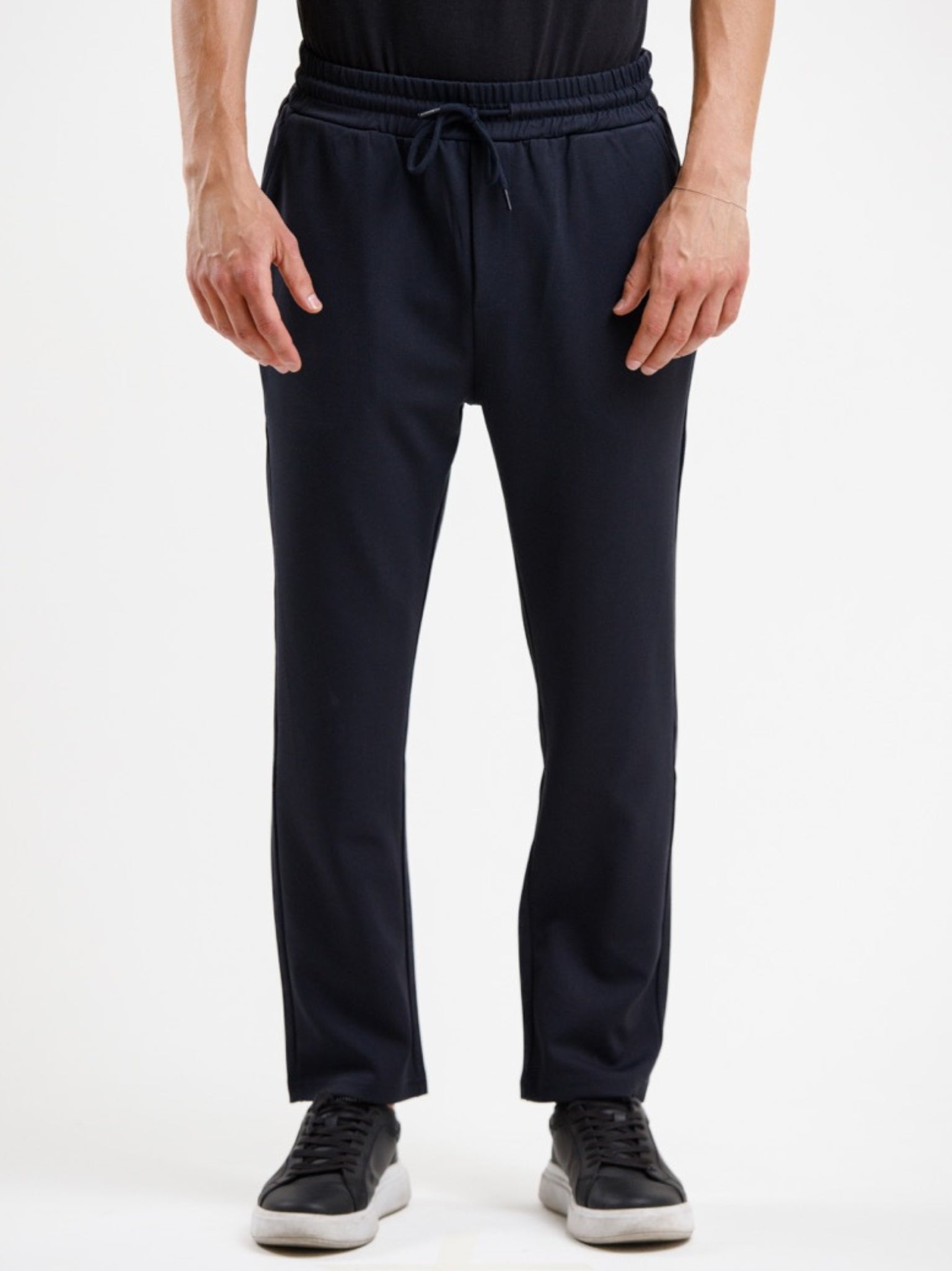 Tapered High Waist Stretch Trouser