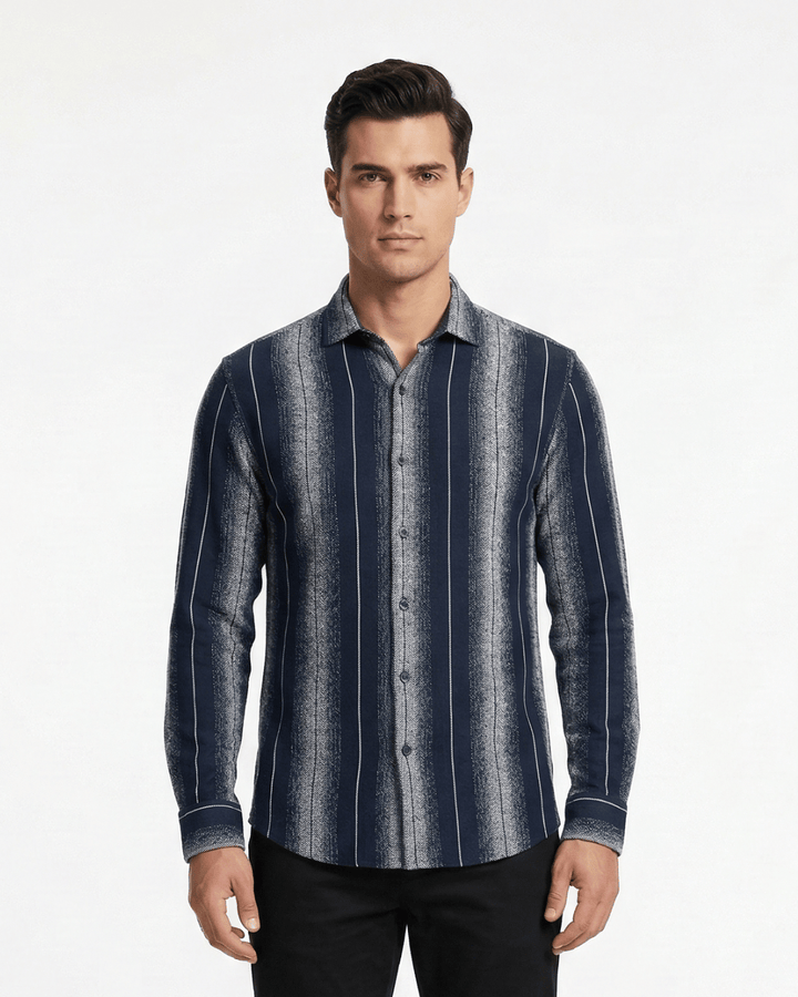 PREMIUM STRIPE LS SHIRT 4687