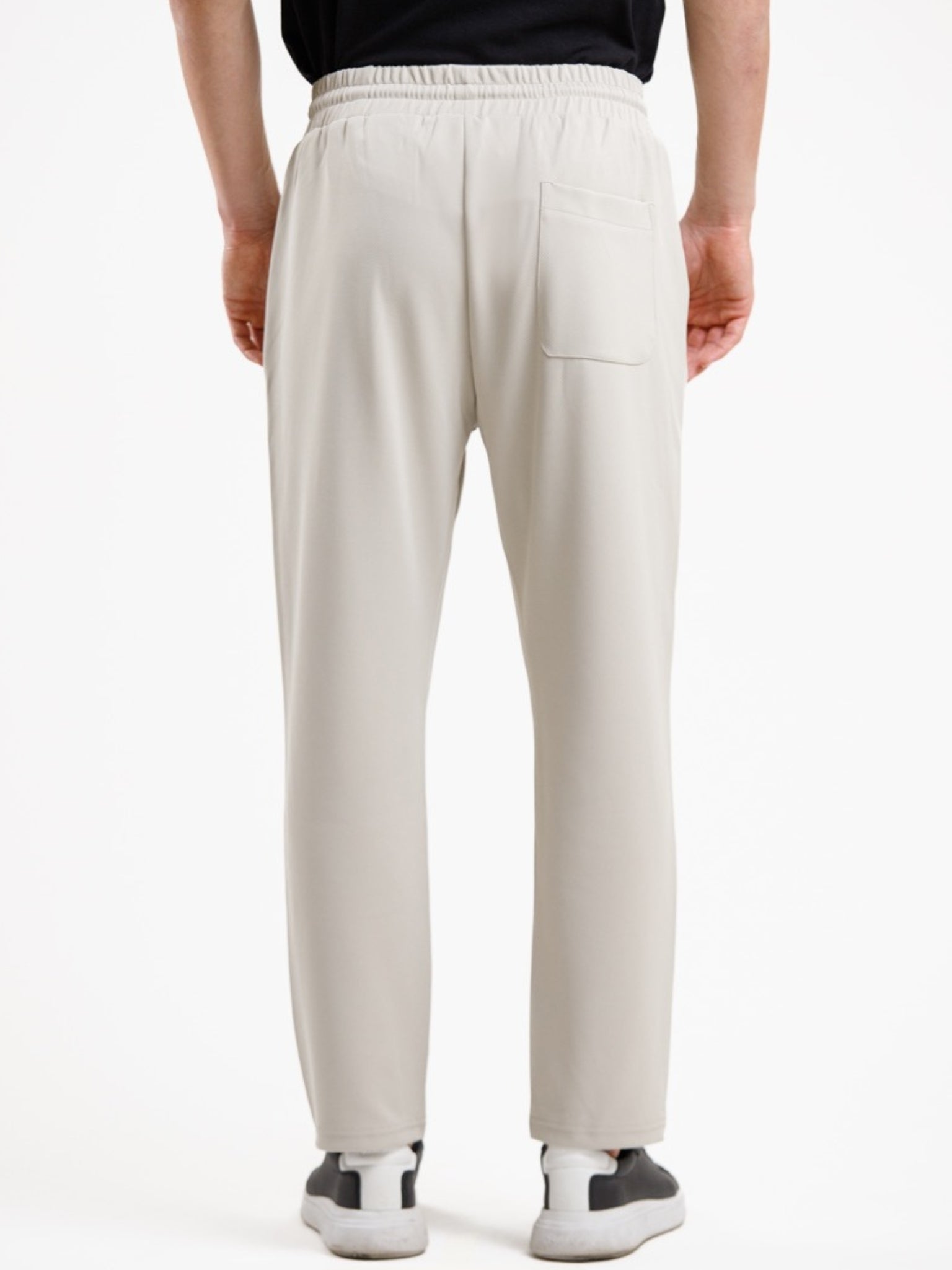 Tapered High Waist Stretch Trouser