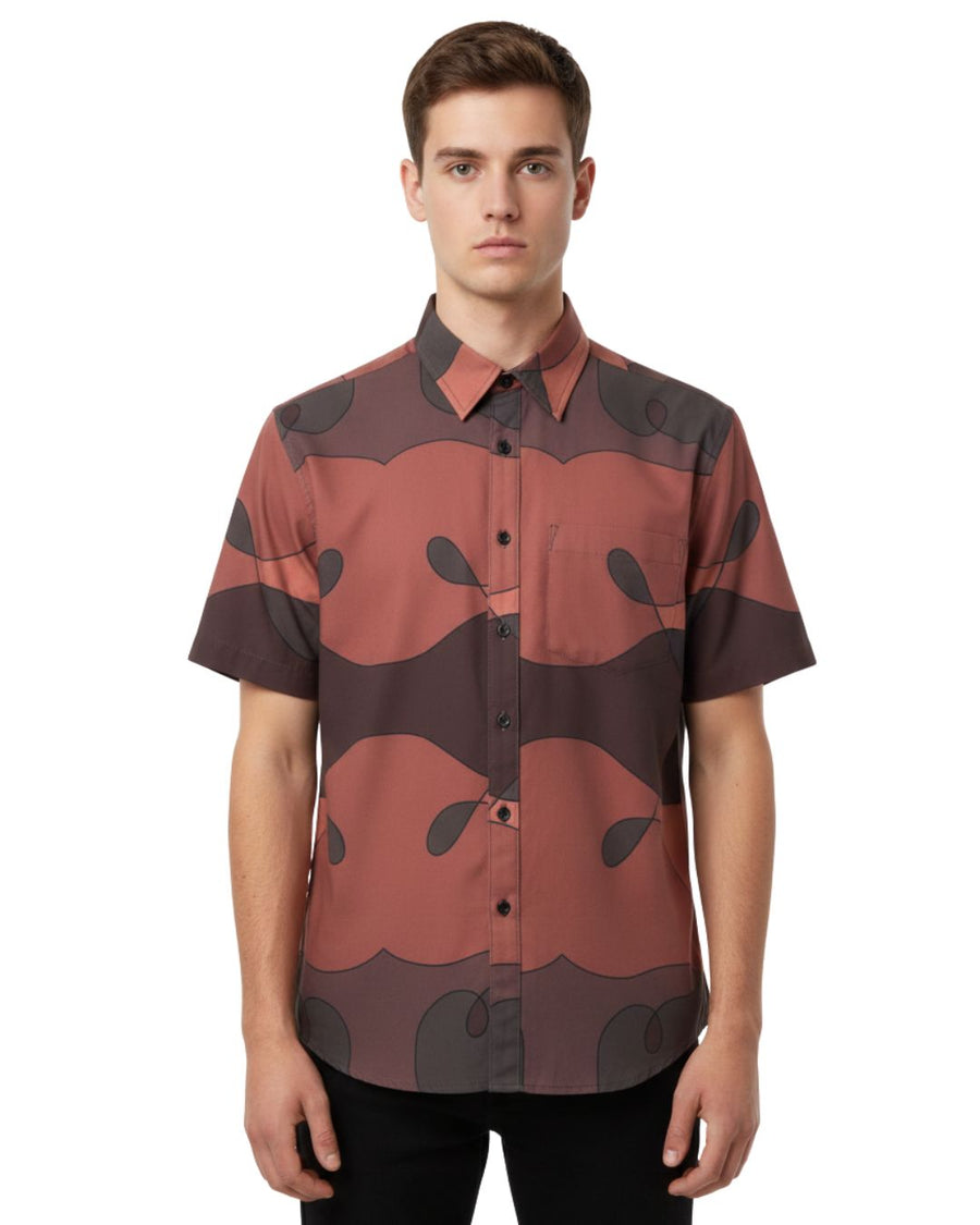 Stalio Print Shirt - Brown 01