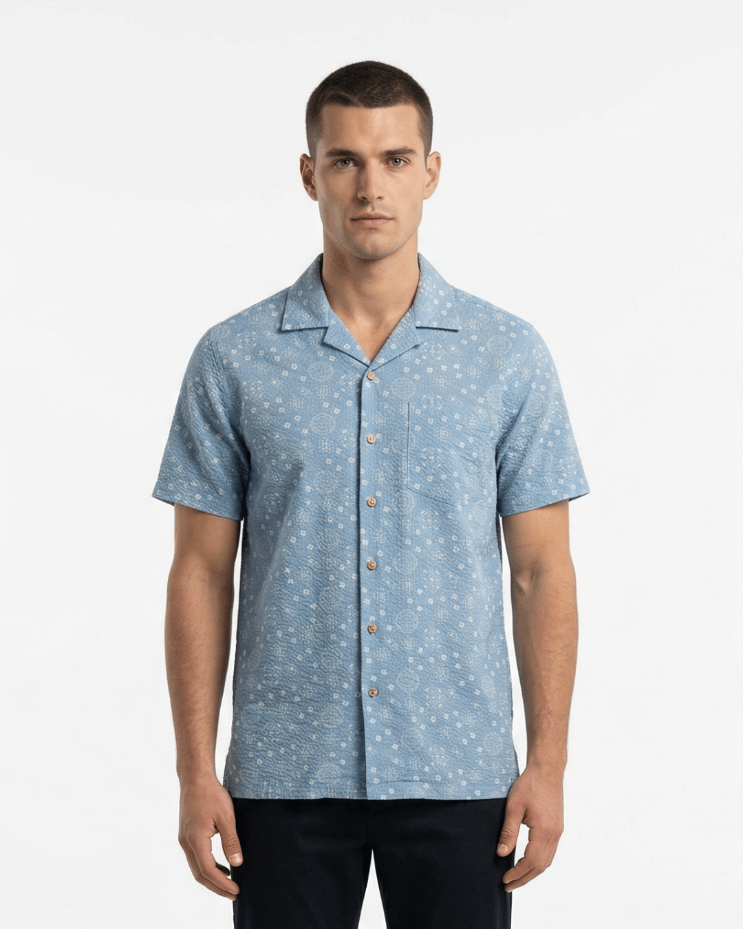 DESIGUAL PRINTED SS SHIRT