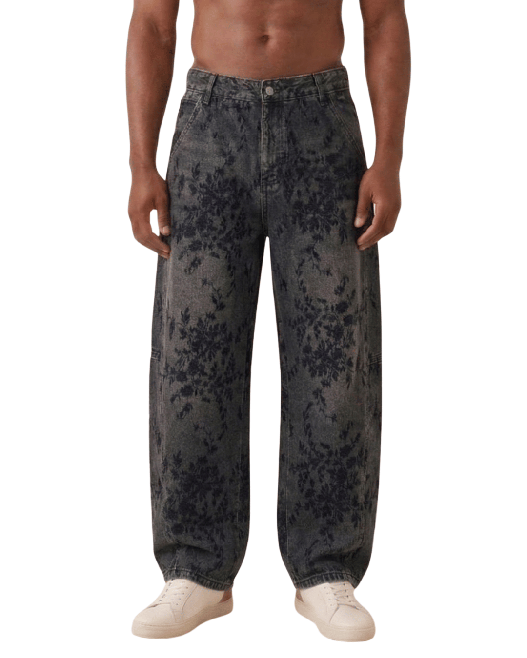 Embroided Baggy Denim C263
