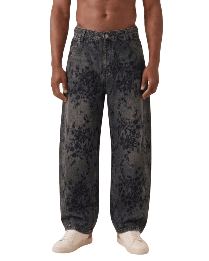 Embroided Baggy Denim C263