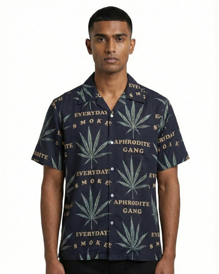 SATIN CAMP COLLAR SHIRT 189