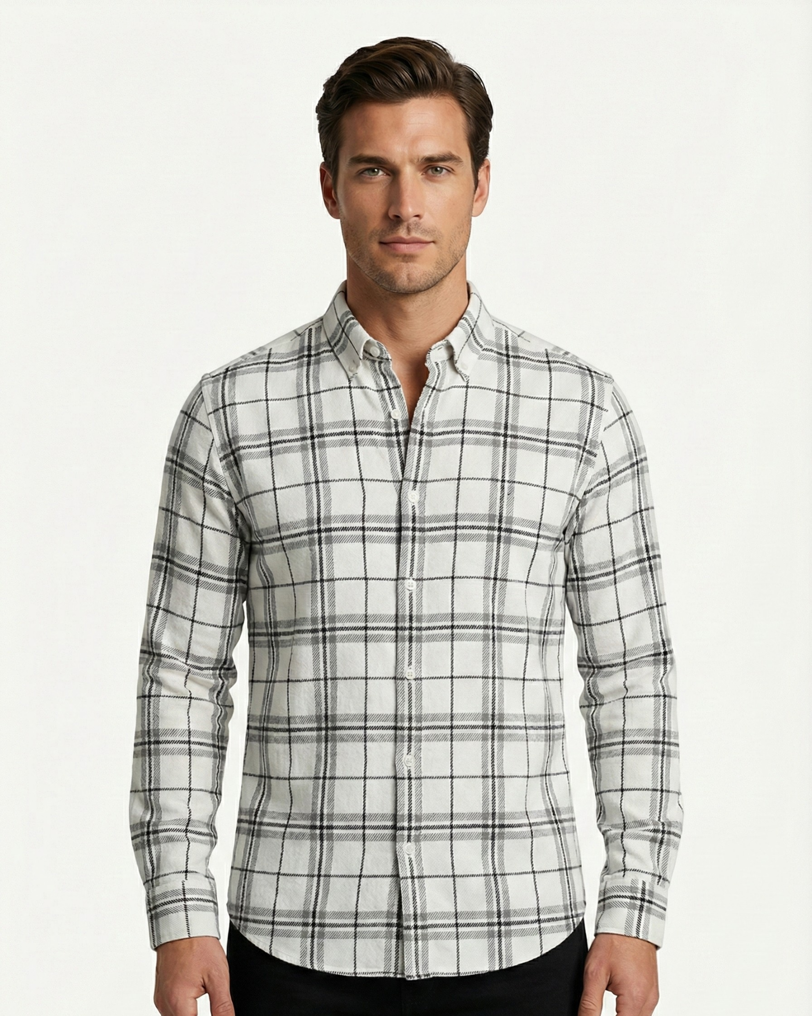 COTTON DOBBY LS SHIRT