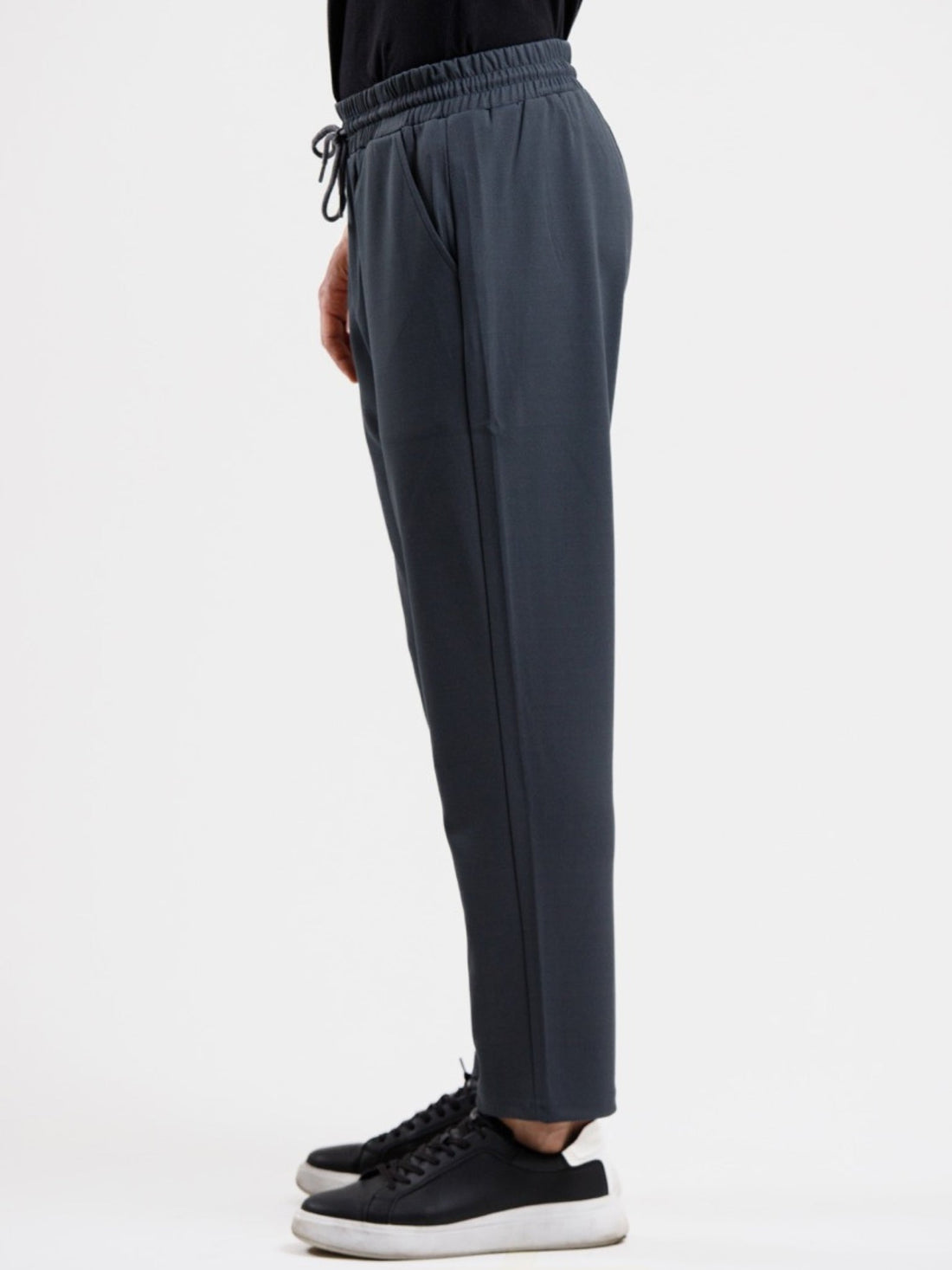 Tapered High Waist Stretch Trouser