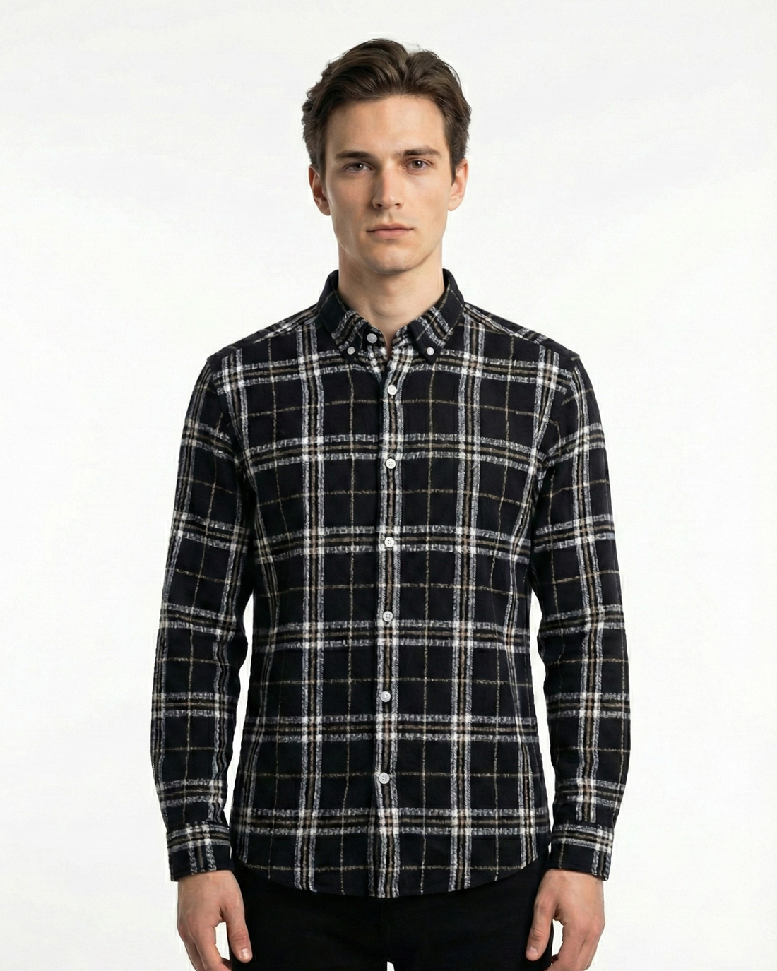 COTTON DOBBY LS SHIRT