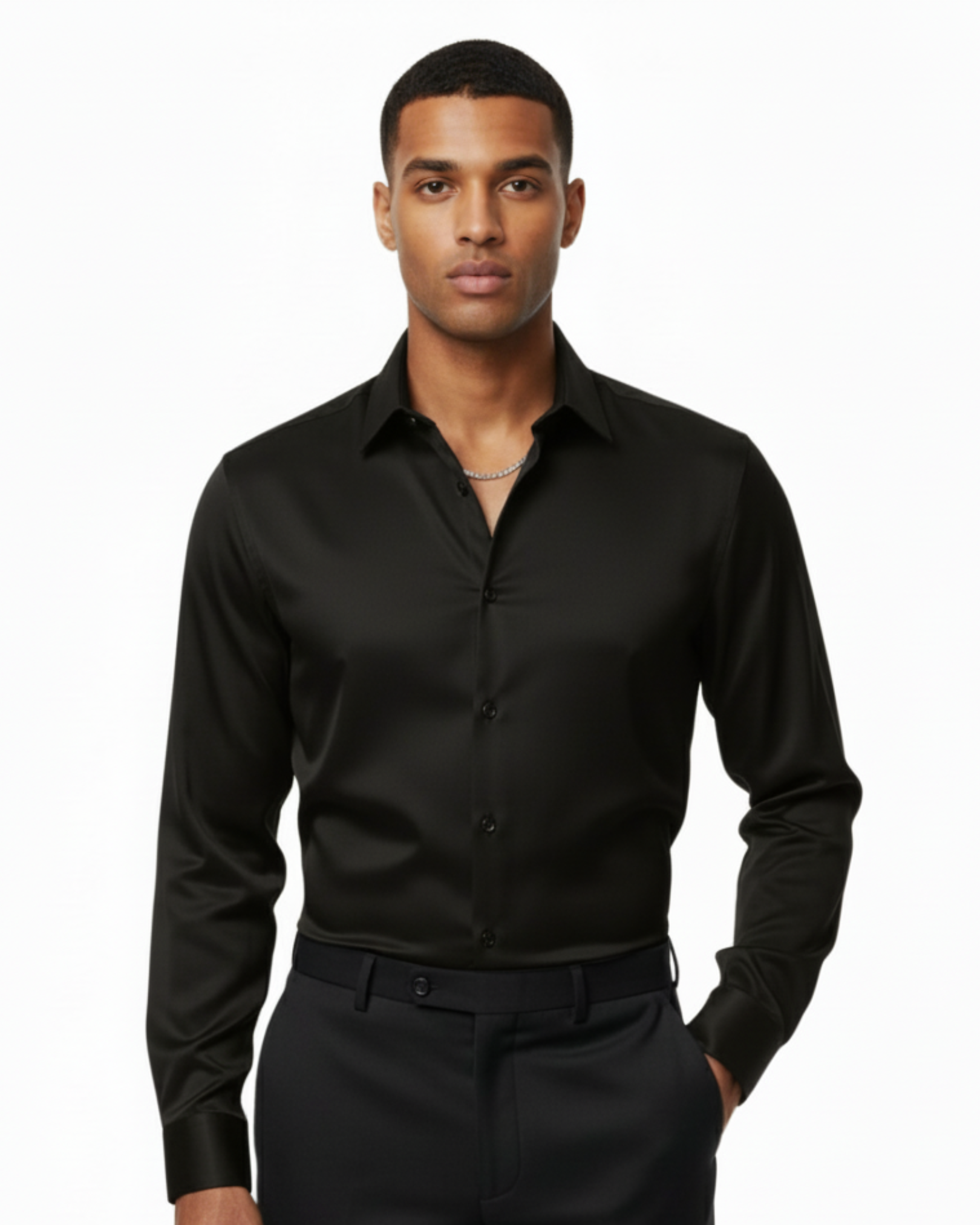 FELAGIC SATIN PLAIN SHIRT