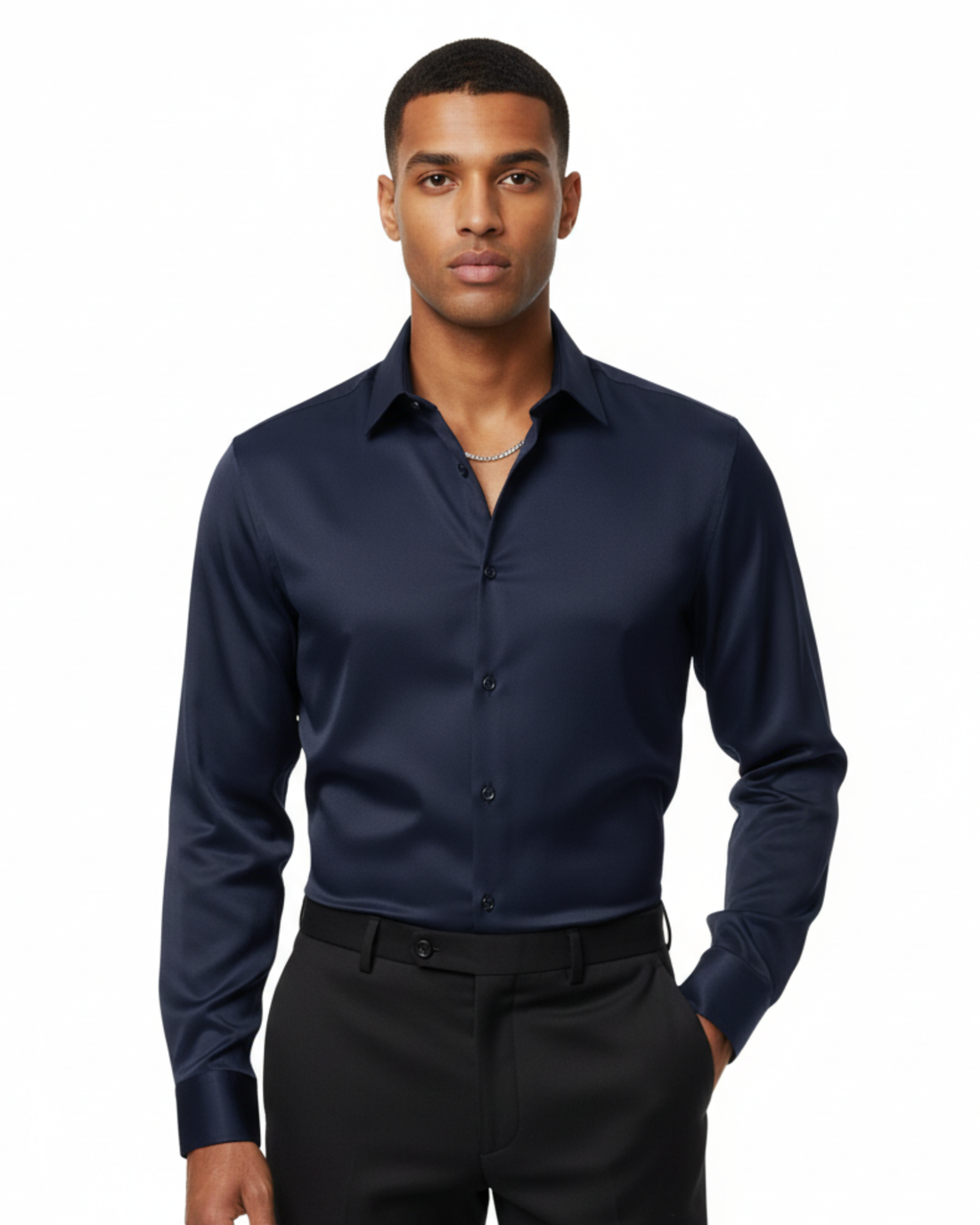 FELAGIC SATIN PLAIN SHIRT