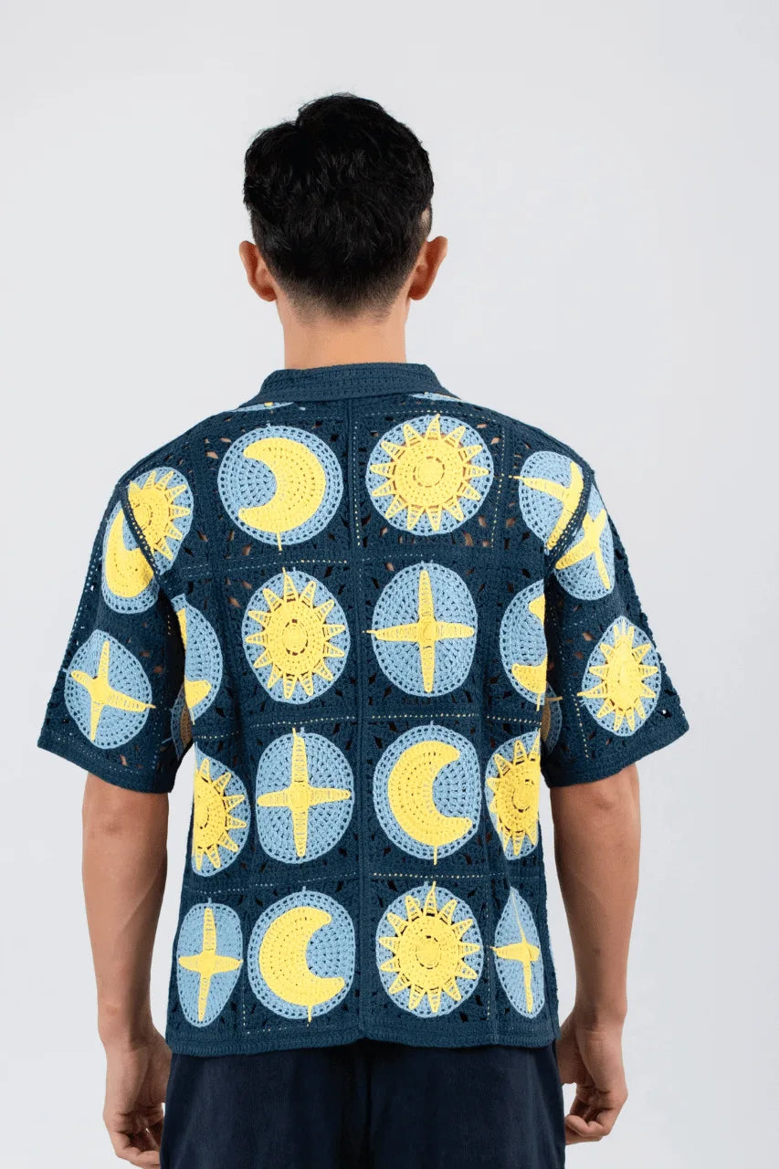 Knit Shirt - Cielo