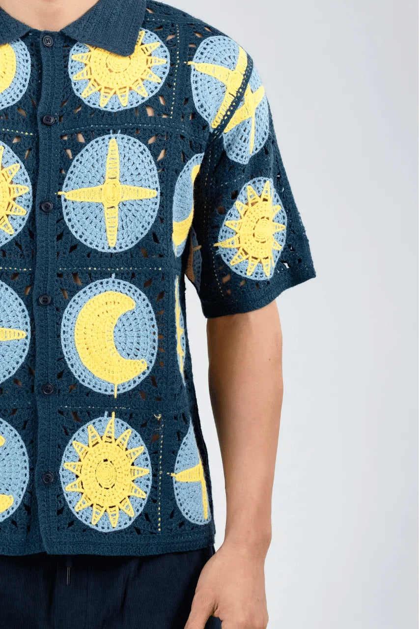 Knit Shirt - Cielo