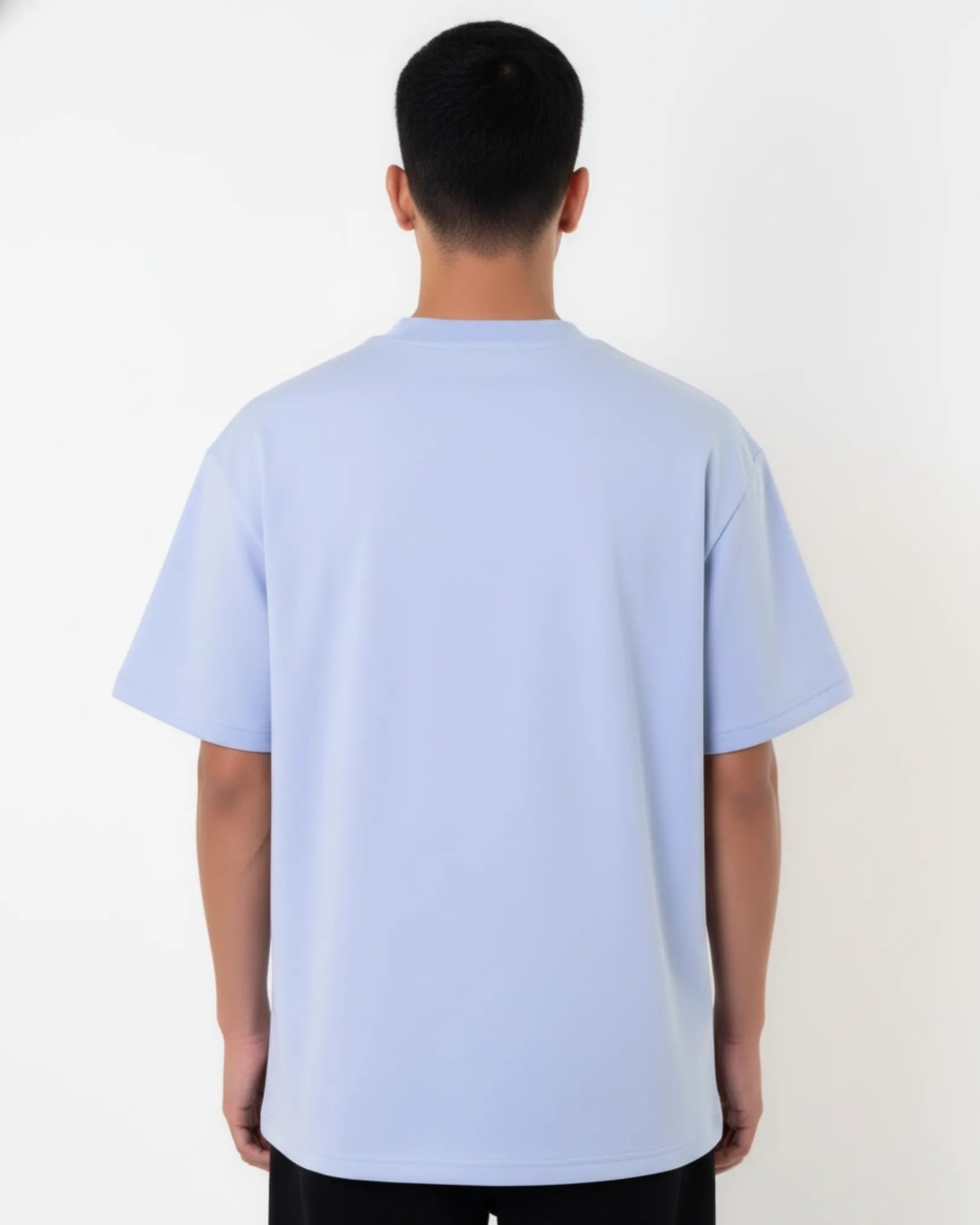 Oversized Graphic Tee - Light Blue