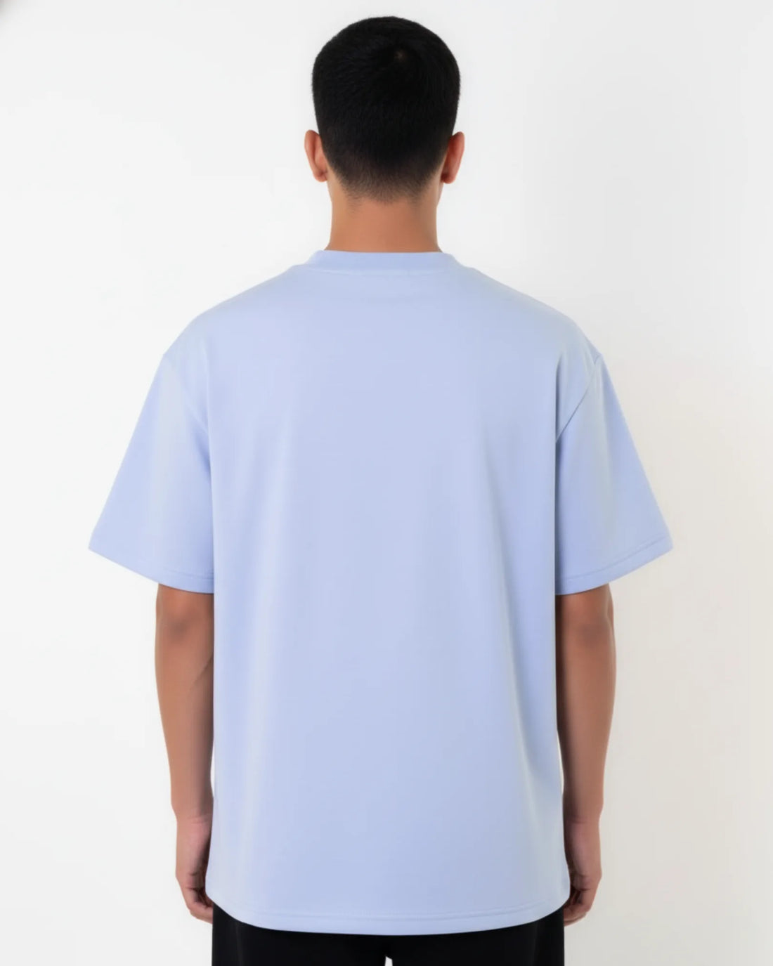Oversized Graphic Tee - Light Blue