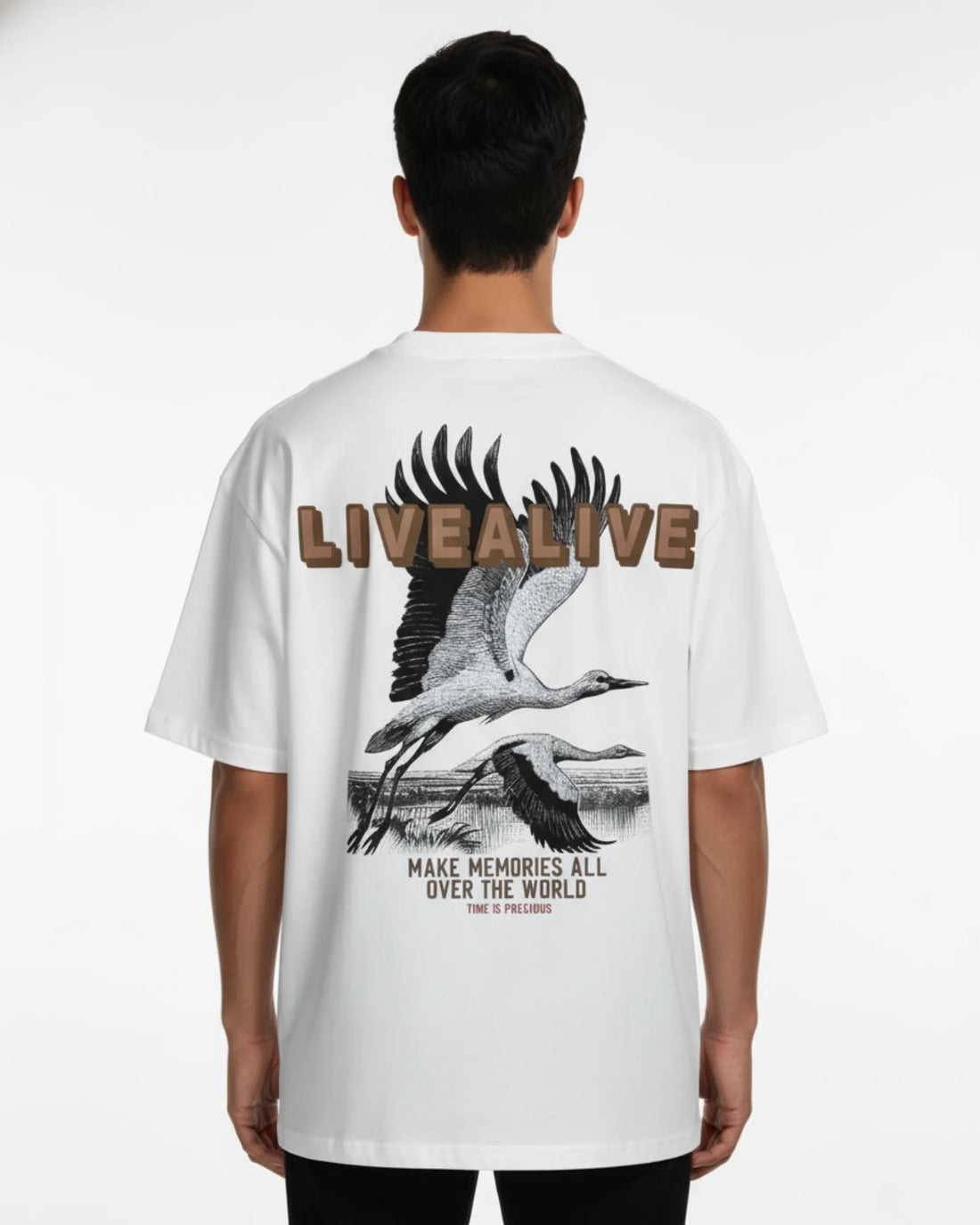 Oversized Graphic Tee - Green