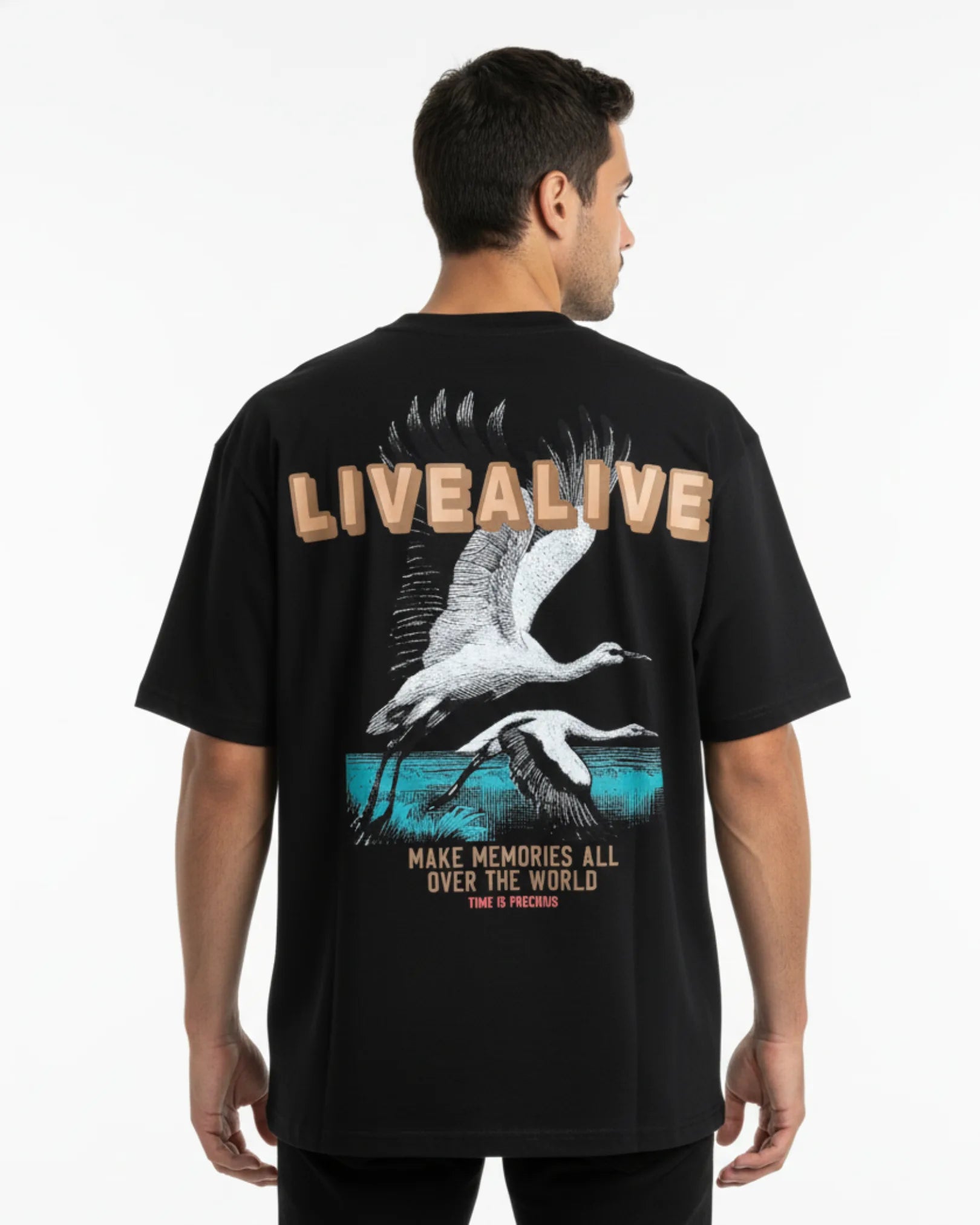 Oversized Graphic Tee - Green