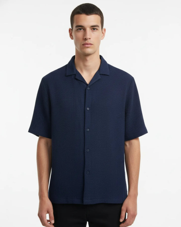 Knitted Half Sleeve Shirt