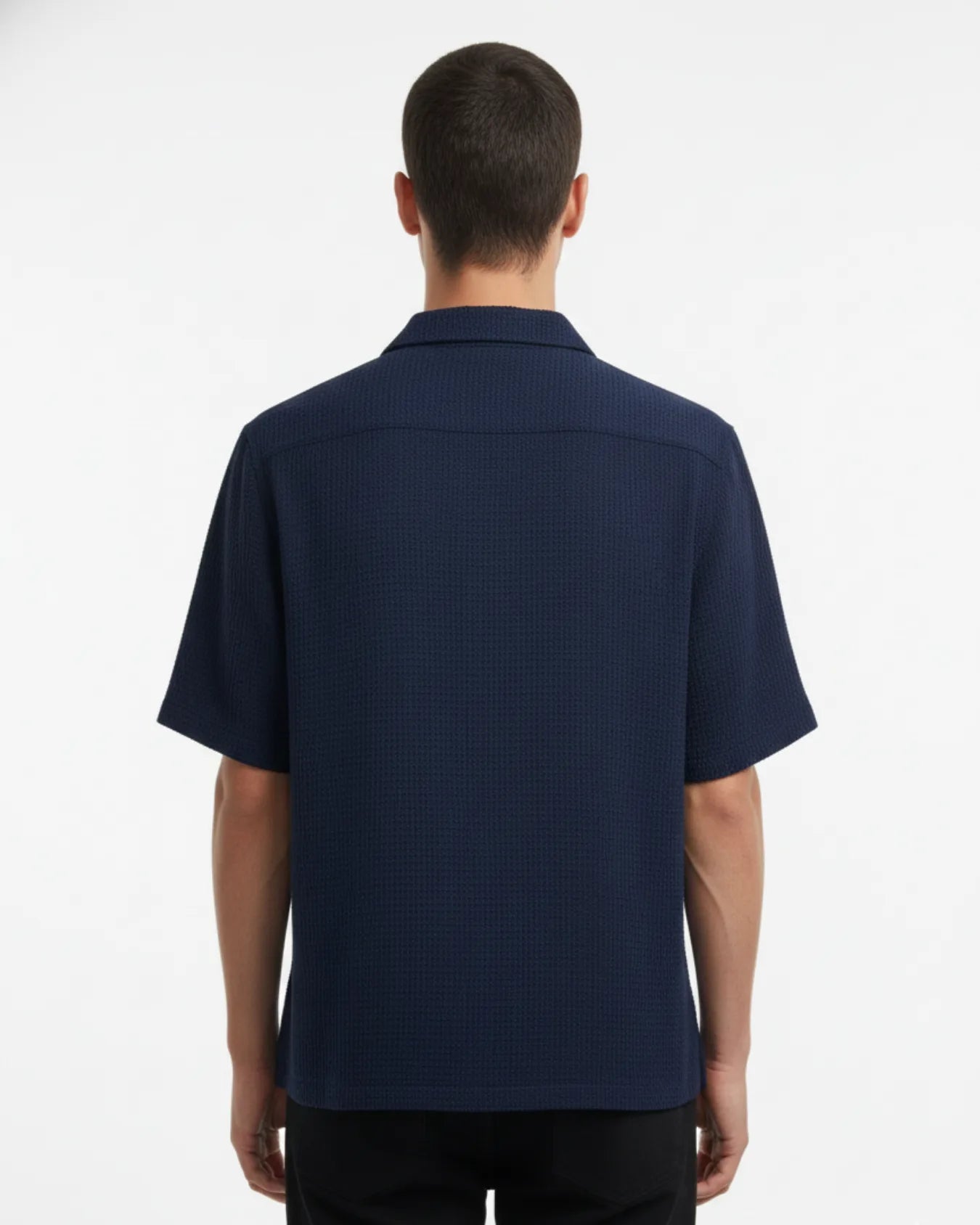 Knitted Half Sleeve Shirt