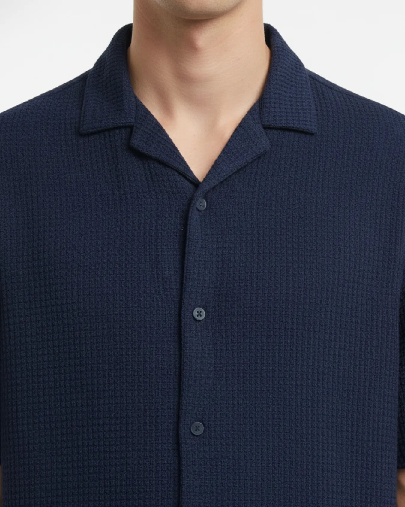 Knitted Half Sleeve Shirt