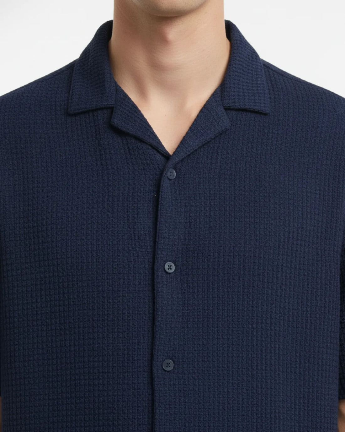 Knitted Half Sleeve Shirt
