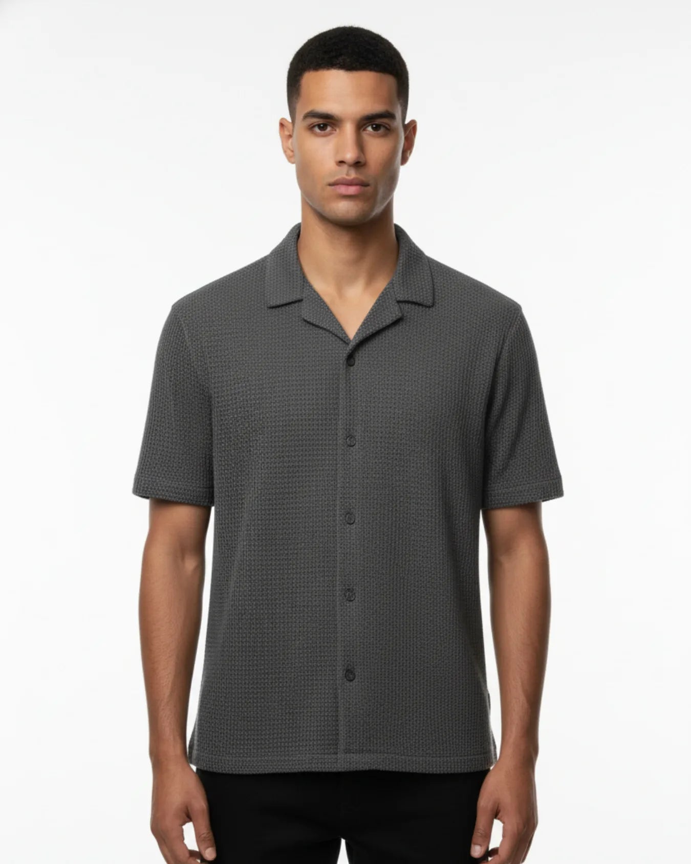 Knitted Half Sleeve Shirt