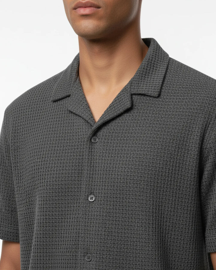 Knitted Half Sleeve Shirt