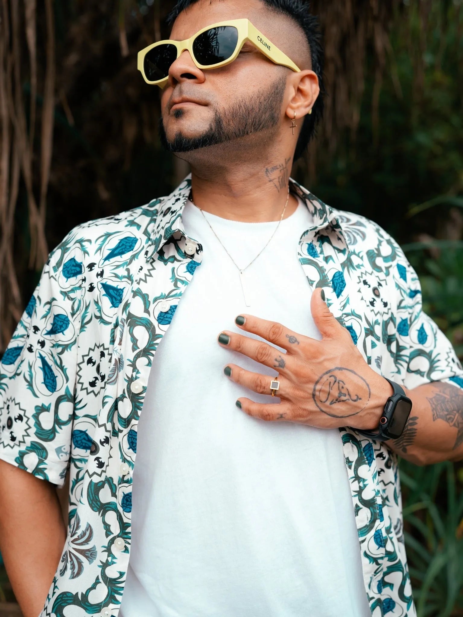 Mosaic Print Shirt