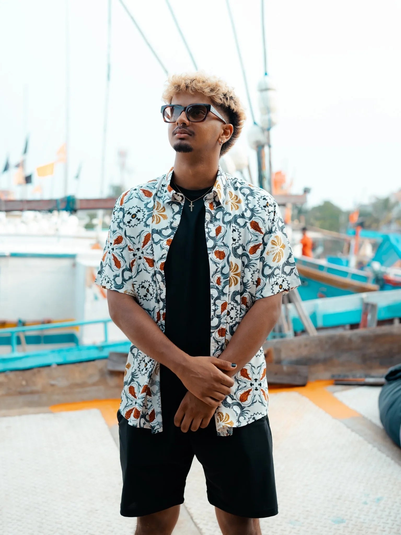 Mosaic Print Shirt