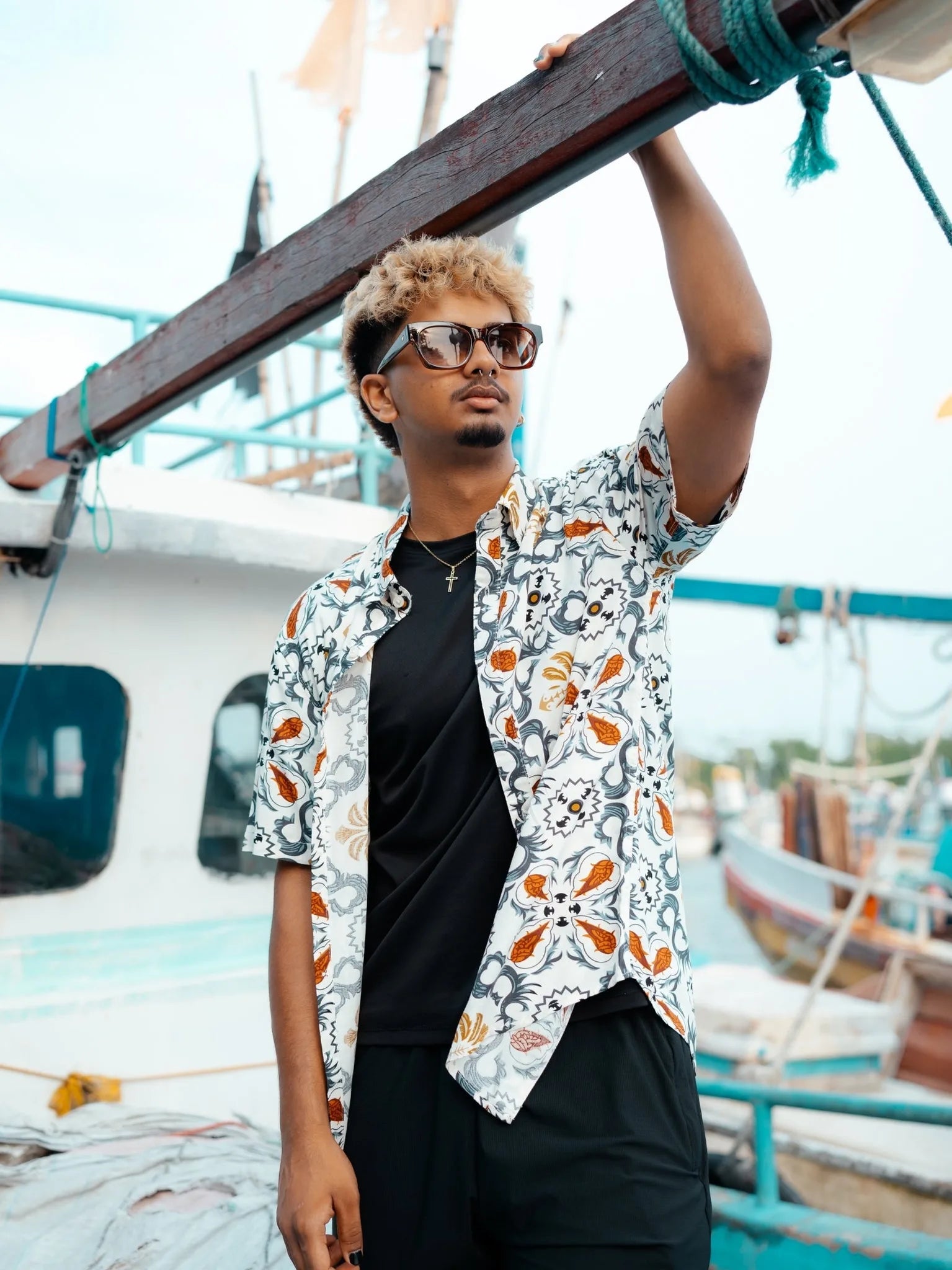 Mosaic Print Shirt