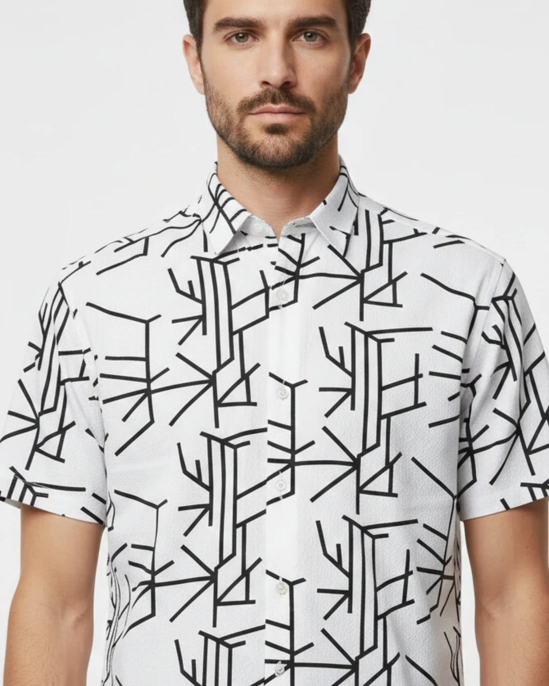 Digital Print Shirt - Black 01